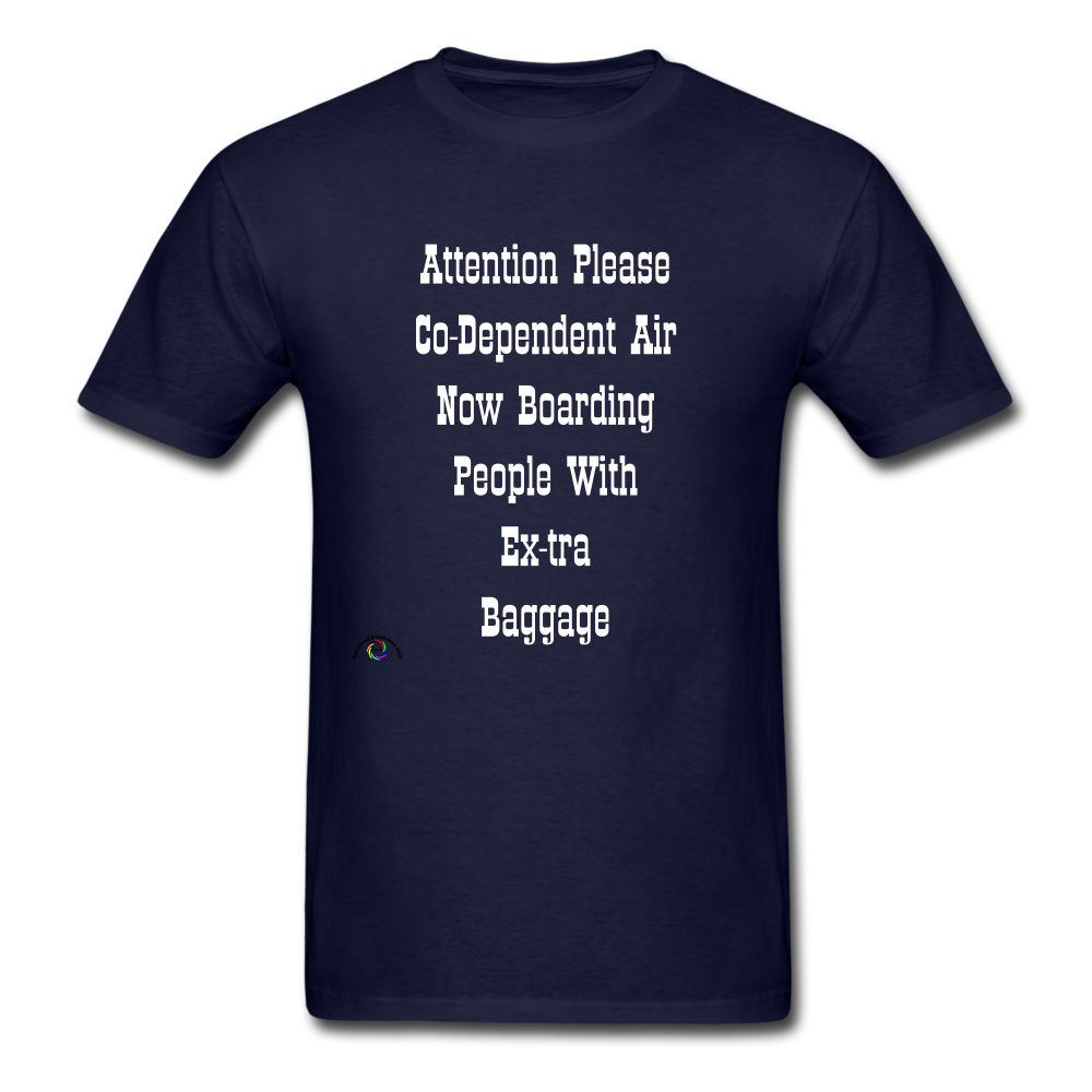 Co Dependent Air Extra Baggage-Men's T-Shirt - navy