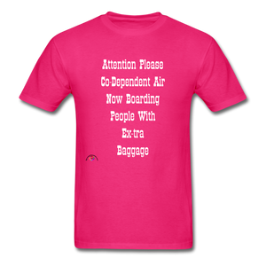 Co Dependent Air Extra Baggage-Men's T-Shirt - fuchsia