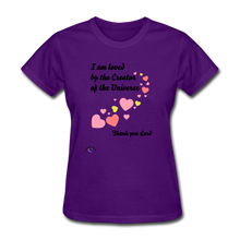 Load image into Gallery viewer, I Am Loved....Women&#39;s T-Shirt - purple