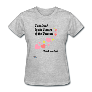 I Am Loved....Women's T-Shirt - heather gray