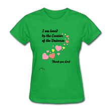 Load image into Gallery viewer, I Am Loved....Women&#39;s T-Shirt - bright green