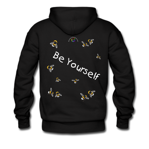 Be Yourself - Unisex/Men's Hane's Hoodie - black