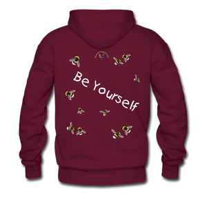 Be Yourself - Unisex/Men's Hane's Hoodie - burgundy