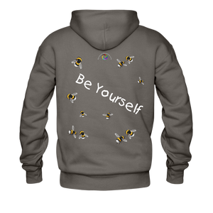 Be Yourself - Unisex/Men's Hane's Hoodie - asphalt gray