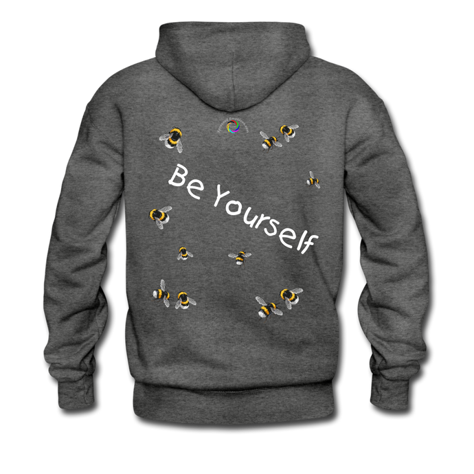 Be Yourself - Unisex/Men's Hane's Hoodie - charcoal gray