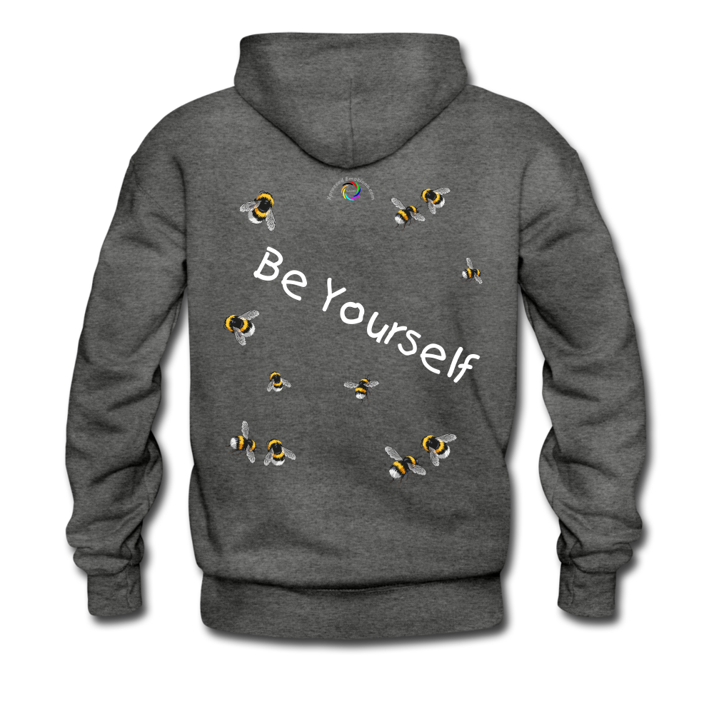 Be Yourself - Unisex/Men's Hane's Hoodie - charcoal gray