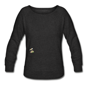 "Human Being" - Women’s Crew neck Sweatshirt - heather black