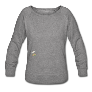 "Human Being" - Women’s Crew neck Sweatshirt - heather gray