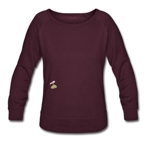 "Human Being" - Women’s Crew neck Sweatshirt - plum