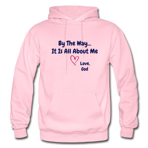 By The Way...Men’s Gildan Hoodie - light pink