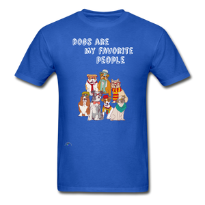 Dogs- My Favorite People-Gildan Ultra Cotton Adult T-Shirt - royal blue