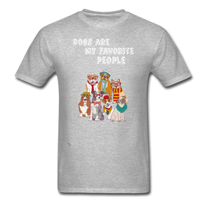 Dogs- My Favorite People-Gildan Ultra Cotton Adult T-Shirt - heather gray