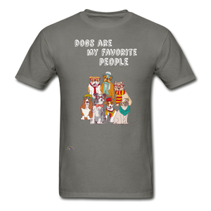 Dogs- My Favorite People-Gildan Ultra Cotton Adult T-Shirt - charcoal