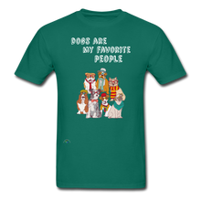 Load image into Gallery viewer, Dogs- My Favorite People-Gildan Ultra Cotton Adult T-Shirt - petrol