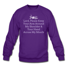 Load image into Gallery viewer, Lord, Please...Crewneck Sweatshirt - purple