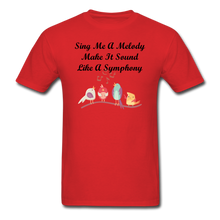 Load image into Gallery viewer, Sing Me A Melody - Unisex/Men&#39;s T-Shirt - red