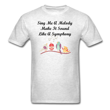 Load image into Gallery viewer, Sing Me A Melody - Unisex/Men&#39;s T-Shirt - light heather gray