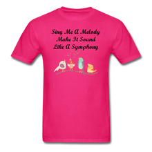 Load image into Gallery viewer, Sing Me A Melody - Unisex/Men&#39;s T-Shirt - fuchsia