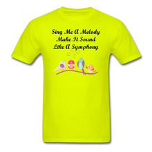 Load image into Gallery viewer, Sing Me A Melody - Unisex/Men&#39;s T-Shirt - safety green