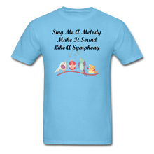 Load image into Gallery viewer, Sing Me A Melody - Unisex/Men&#39;s T-Shirt - aquatic blue