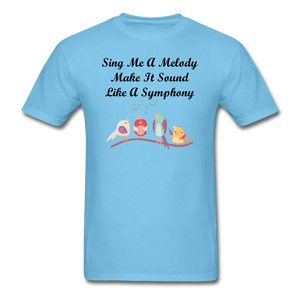 Sing Me A Melody - Unisex/Men's T-Shirt - aquatic blue