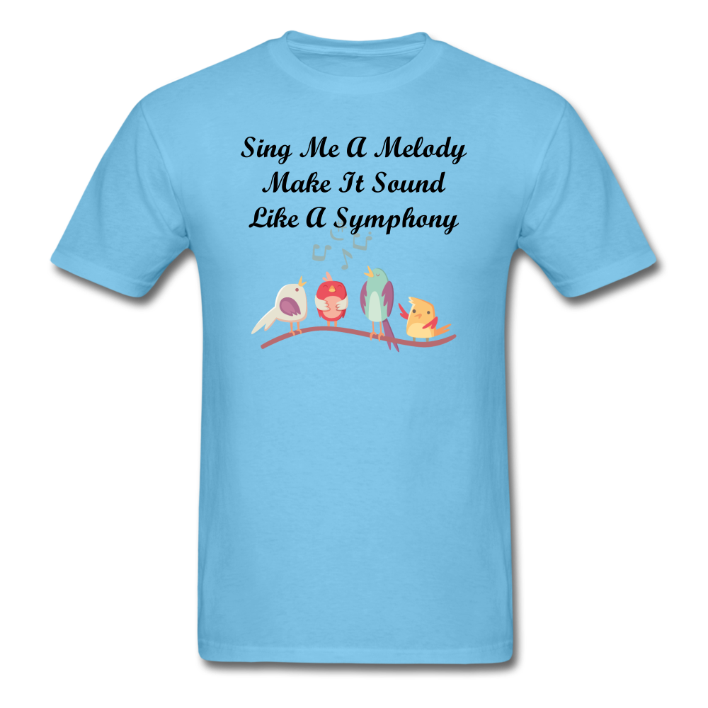 Sing Me A Melody - Unisex/Men's T-Shirt - aquatic blue