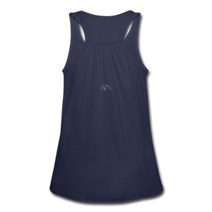 Weeds Or Flowers - Women's Flowy Tank Top by Bella - navy