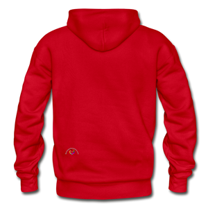 Somewhere Over The Rainbow- Gildan Hoodie Sweatshirt - red