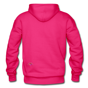 Somewhere Over The Rainbow- Gildan Hoodie Sweatshirt - fuchsia