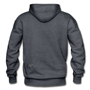 Somewhere Over The Rainbow- Gildan Hoodie Sweatshirt - charcoal gray