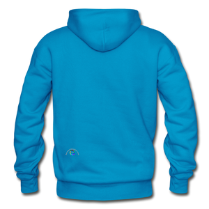 Somewhere Over The Rainbow- Gildan Hoodie Sweatshirt - turquoise