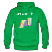 Load image into Gallery viewer, Somewhere Over The Rainbow- Gildan Hoodie Sweatshirt - kelly green