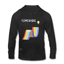 Load image into Gallery viewer, Somewhere Over The Rainbow - Unisex Tri-Blend Hoodie Shirt - heather black