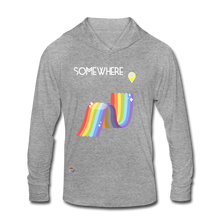 Load image into Gallery viewer, Somewhere Over The Rainbow - Unisex Tri-Blend Hoodie Shirt - heather gray