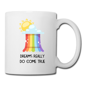 Somewhere Over The Rainbow Full Wrap Coffee/Tea Mug - white