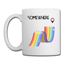 Load image into Gallery viewer, Somewhere Over The Rainbow Full Wrap Coffee/Tea Mug - white