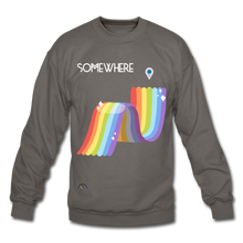 Load image into Gallery viewer, Somewhere Over The Rainbow Crewneck Sweatshirt - asphalt gray