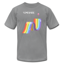 Load image into Gallery viewer, Somewhere Over The Rainbow-Unisex T-Shirt - slate