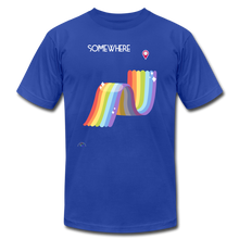 Load image into Gallery viewer, Somewhere Over The Rainbow-Unisex T-Shirt - royal blue