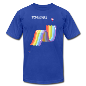 Somewhere Over The Rainbow-Unisex T-Shirt - royal blue