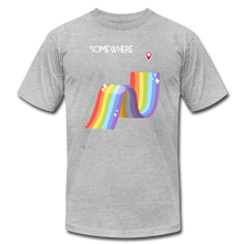 Load image into Gallery viewer, Somewhere Over The Rainbow-Unisex T-Shirt - heather gray