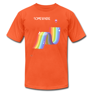 Somewhere Over The Rainbow-Unisex T-Shirt - orange