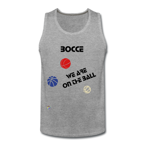 Bocce (KING) Men’s Premium Tank - heather gray