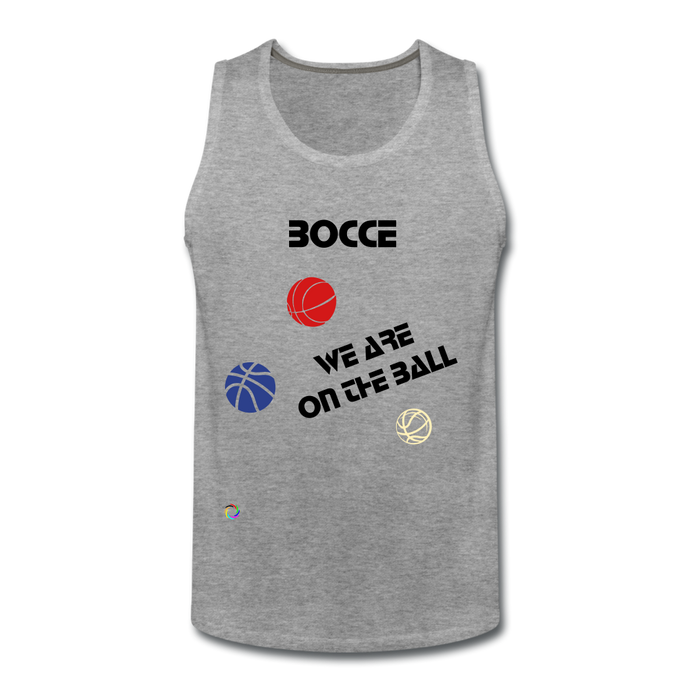 Bocce (KING) Men’s Premium Tank - heather gray