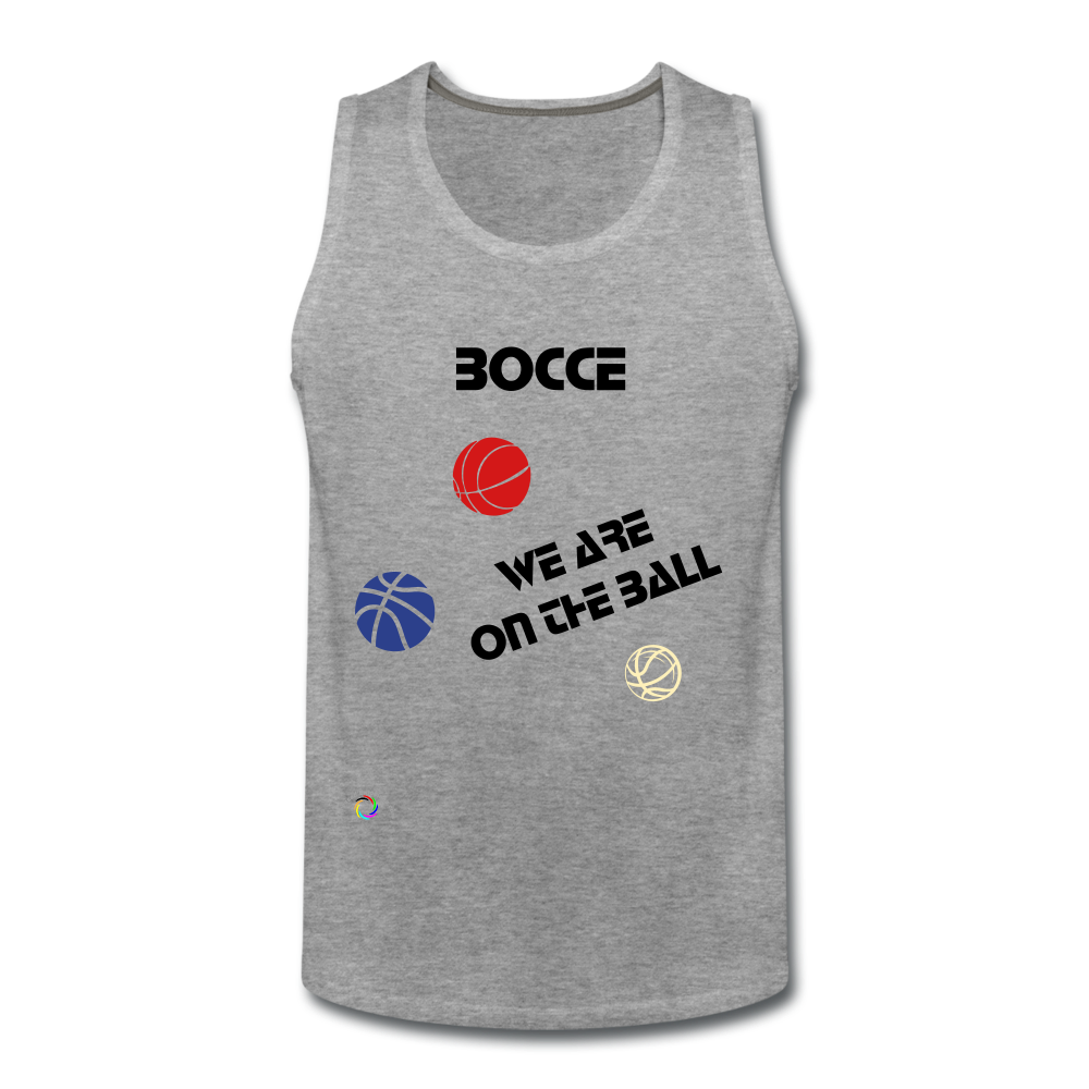 Bocce (KING) Men’s Premium Tank - heather gray