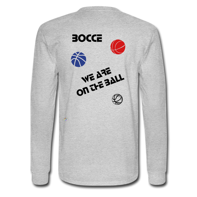 Bocce (King) Men's Long Sleeve T-Shirt - heather gray