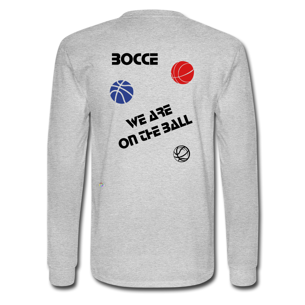 Bocce (King) Men's Long Sleeve T-Shirt - heather gray