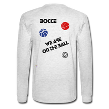 Load image into Gallery viewer, Bocce (King) Men&#39;s Long Sleeve T-Shirt - light heather gray