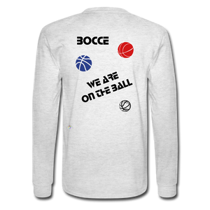 Bocce (King) Men's Long Sleeve T-Shirt - light heather gray