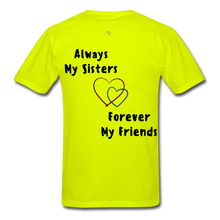 Load image into Gallery viewer, Memorial  Sister - Friend Unisex Classic T-Shirt - safety green